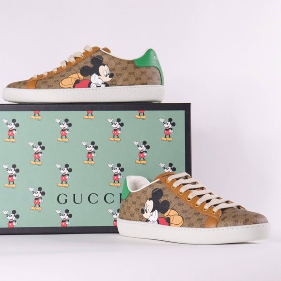 GUCCI Disney x GUCCI Ace Low 'Mickey Mouse - Beige' 602548-HWM10-8961 - Picture 5 of 6